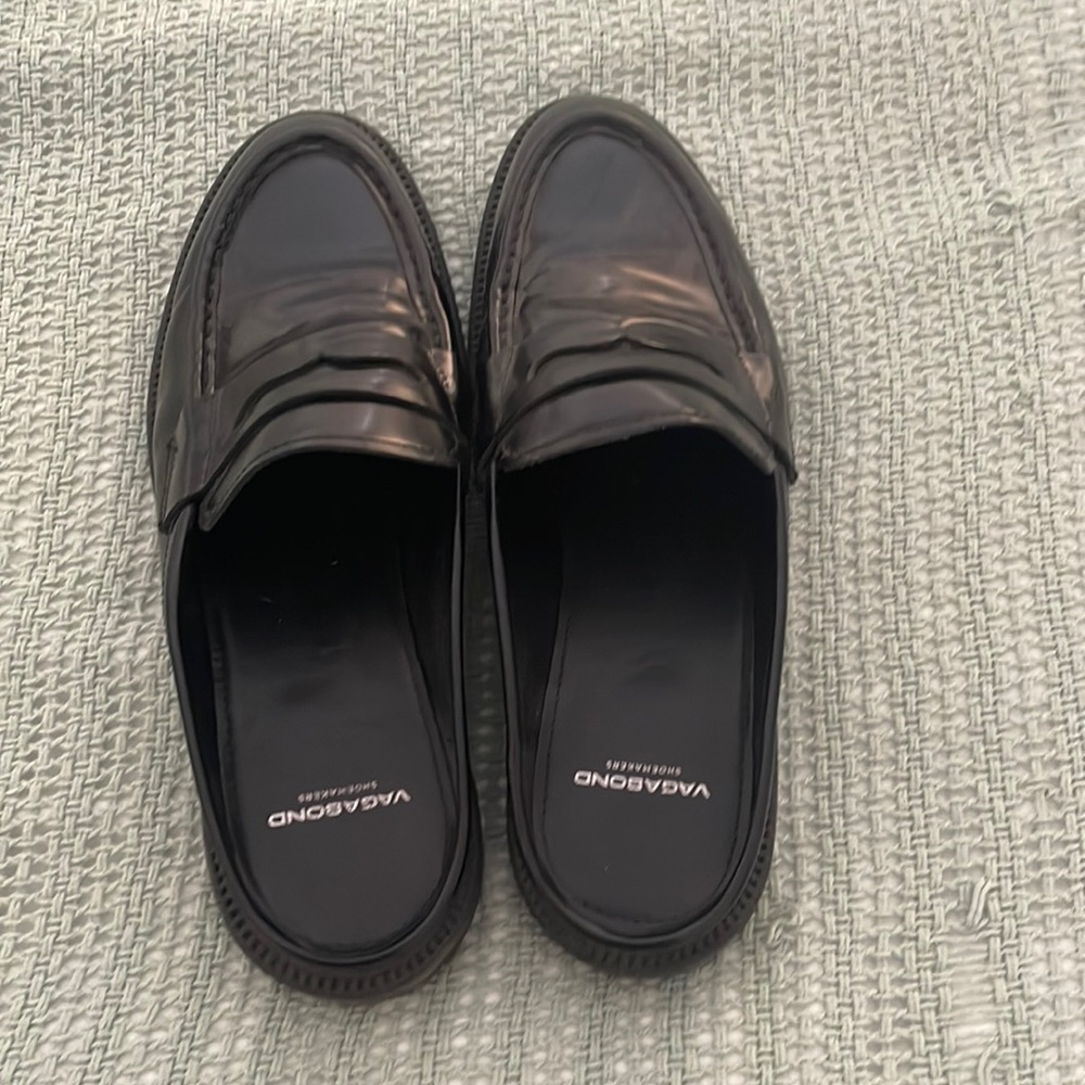 Vagabond mule loafers